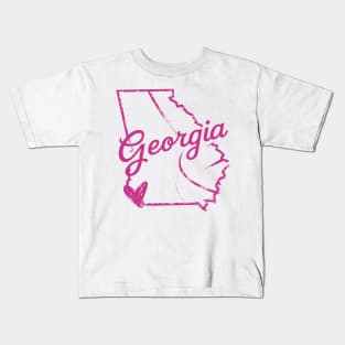 Georgia Outline Kids T-Shirt